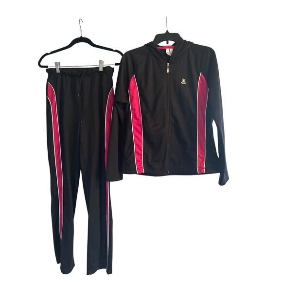 VGUC Silver Wear 2 Piece Track Suit Jacket/Pants Jacket size Large Pants size Sm - Picture 1 of 7